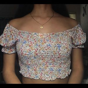 Floral crop top